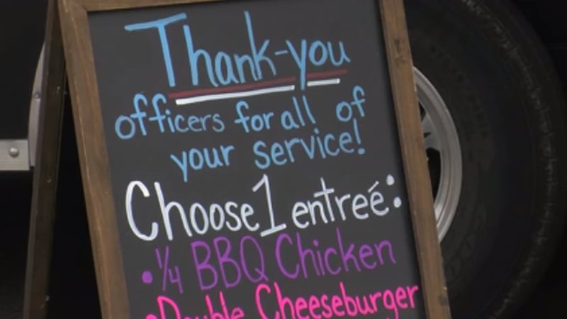 Three Indiana state representatives treated a group of first responders to a free meal in...