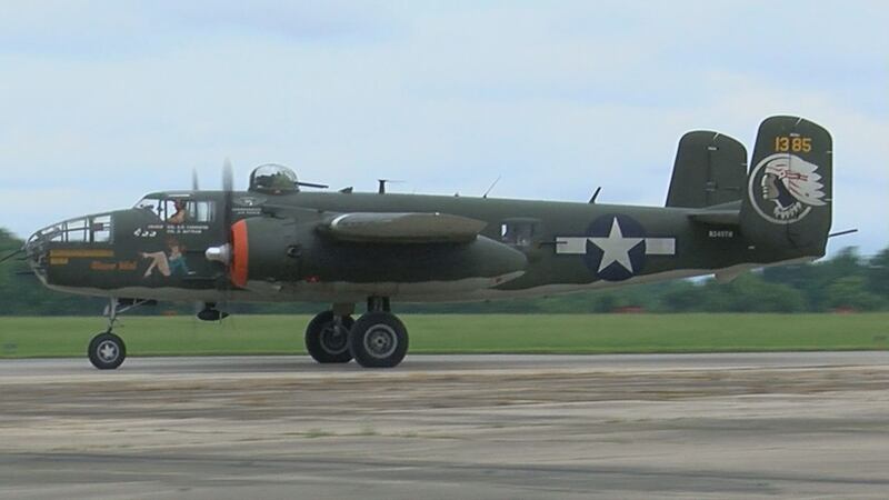 The B-25 named "SHOW ME" came from St. Louis for the event. (Source: WAVE 3 News)