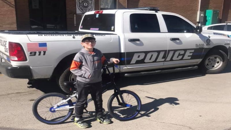The post says Jasper’s old bike didn’t have breaks, reflectors and the tires were balding.